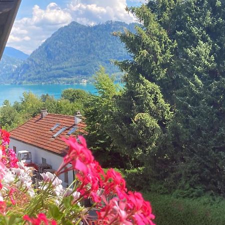 Ferienwohnung Mit Seeblick, Unterach Am Attersse 阿特湖畔翁特拉赫 外观 照片