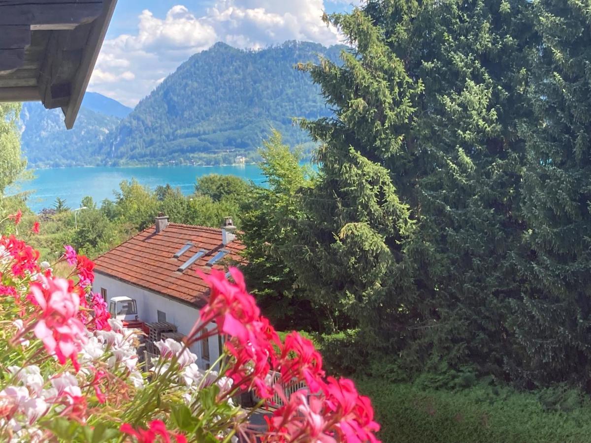 Ferienwohnung Mit Seeblick, Unterach Am Attersse 阿特湖畔翁特拉赫 外观 照片